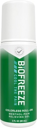 Biocongelamento Roll On Pain Alief para joelho, pescoço, quadril, articulação, ombro, & dor de costas simples, artrite alívio da dor, alívio muscular do frio, FSA elegível, Gel mentol 3 Fl Oz