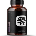 SALTT Relaxe - Cápsulas de Magnésio Suplemento - 203mg Cloreto de Magnésio Iônico w/Sodium, Potássio, Eletrólitos - Vegan, Açúcar & Glúten Grátis - 240 Contagem - por Keto Chow