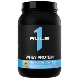Regra 1 Whey Protein – 24g Fast-Acting Protein from All-Whey Sources with Naturalmente Occurring EAAs & BCAAs for Workout Recovery or Anytime Use (2 libras*, chip de chocolate de hortelã)