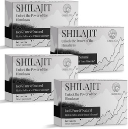 30.000 MG comprimidos Shilajit, 100% Shilajit puro, Himalaia orgânico, Shilajit para homens e mulheres ricos em ácido fulvico e 85+ Trace Minerals, Shilajit Suplemento para Energia e Sistema Imune, 240 Contagem