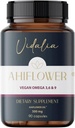 Ahiflower Oil Vegan Omega 3, 6 & 9. 90 Cápsulas. Vidalia by The Mix Superfoods. 45 Servos. Fonte Sustentável Excelente. Vegan 100%. Não Peixe