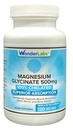 Wonder Laboratories Glicinato de Magnésio 500mg, 100% quelatado para Absorção Superior, Não-GMO, NÃO Gluten Dairy & Soy, Suporta Músculo, Conjunção e Saúde do Coração (120)