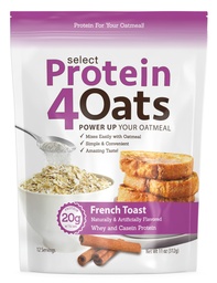 PEScience Protein4Oats, pó para fazer incrível degustação proteína aveia, com Whey e caseína, torrada francesa, 12 Servings