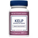 A Vitamina Shoppe Kelp (do Iodo de Kelp & Potássio Atlântico), Fonte de Iodo, Apoio à Tiróide, Suporta energia e resistência (300 comprimidos)