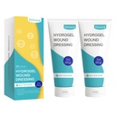 Dimora 2 embalagens 6 onças Hydrogel Primeiros socorros Pomada, Burn Injory calmante Gel, creme de reparação de pele para queimadura de emergência, incisões pós-operatórias, contusões, Debridement Ferimento Cuidado