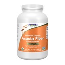 Now Foods Supplements, Acacia Pure Powder, Certified Organic, Highly Solúvel, Misturas Facilmente, Saúde intestinal*, 12-onça