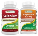 Selénio 200 mcg & glicinato de magnésio 425 mg