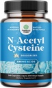 NAC Suplemento N-Acetil Cysteine 600mg - Vegan Alta Absorção Não-Smelly NAC 600 mg Cápsulas Glutationa Precursor para fígado Cleanse Detox & Repair Plus Lung Health and Immunity Support (240ct)