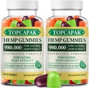 Hmep Gummies alta potência infundida com óleo de hemo pura orgânica 160 contagem