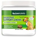 Herbion Animais de estimação Digestivo Suporte mastiga com Probióticos e Enzimas, 120 Mastigação Macio, com Digestivo Diário Enzimas, para melhorar a saúde gut, mínimo de 2 bilhões de UFC, Made in USA for Dogs 12 Weeks+, Pack 1