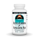Fonte Naturals Acetil L-Carnitina e Ácido Alfa-Lipoico 650mg - 120 Comprimidos