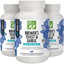 Apenas mastigações naturais de fermento e alho de estimação Brewer - All-Natural Flea & Tick Prevention for Dogs - Fortificado com vitaminas B - Promove pele saudável & casaco - 300 Count Tablet (3 Pack)