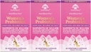 Probióticos Nutricelebrity para Mulheres 10 bilhões UFC 6 Strains, Prebióticos orgânicos para Digestivo,Vaginal & Imune Saúde,PH Equilíbrio & Saúde Feminina,Dor Período, BV alívio,Cranberry Extract+ 3 Pack