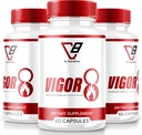 NutraRize (3 Pack) Vigor 8 para homens, vigor 8 comprimidos fórmula de reforço masculino, vigor Oito cápsulas Suplemento Teste Boost, vigor8 Stamina Booster Comentários Horny Goat Weed Tongkat Ali (180 Cápsulas)