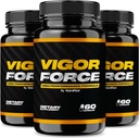 (3 Pack) Força de vigor para homens, Fórmula de alto desempenho de força de vigor, Pílulas masculinas de força de vigor oficiais 8.50, Ingredientes Premium para máxima eficácia, Revisões de força de vigor VigorForced (180 Cápsulas)