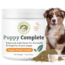 Wholistic Animais Orgânicos Cachorrinho Completo - Dog Multivitamin Powder - 1 Lb - Vitaminas e Suplementos diários do cão para alimentos caseiros - Sistema imunológico, pele, casaco e saúde geral - Cachorros de raça pequena e grande
