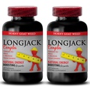 Pílulas de encantamento masculino natural Aumentar Tamanho e Comprimento - LONGJACK Tamanho UP (Todas as Fórmulas Naturais) - tongkat ali Extract - longjack para homens - tongkat ali Complex - 2 Garrafas 120 Cápsulas