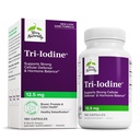 Terry Naturalmente Tri-Iodina - Apoiar a saúde da tireóide - Equilíbrio Hormônio Aids com Iodo Molecular de Kelp - Características Iodeto de potássio e Iodeto de sódio - Cérebro & Suporte Energia - 12,5mg, 180 Cápsulas