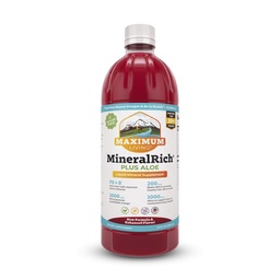 Minerais Vivos MáximosMinerais Ricos Suplemento com Aloe - Mistura Líquida de Vitaminas e Minerais Traços - 32 onças