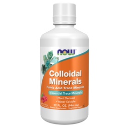 AGORA Alimentos Suplementos, Minerais Coloides Líquidos, Planta Derivados, Essential Trace Minerals, Framboesa, 32-Onça