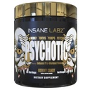 Loucura Labz Psicótico Ouro, Alta Estimulante Pré-treino em Pó, Extrema Permanência Concentração Energética, Bombas e Endurance com Beta Alanine, DMAE Bitartrate, NO Booster (35 Servings, Gummy Candy)