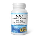 Factores naturais N-Acetil-L-Cysteine 600 mg - Suporta fígado saudável e pulmões - Suplemento de suporte antioxidante Suporta saúde do sistema imunológico - 60 cápsulas vegetarianas (60 servimentos)