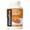 STAY ALIVE Boswellia Serrata Extract Capsules 1000mg com AKBA e 65% Boswellic Acid, 12:1 Resin Extract Powder, 120 Contagem para Fornecimento de 2 meses, Não-GMO e Suplemento Boswellia sem glúten