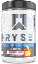 YYSE Carregado pré-treino em pó - Strawberry squeeze - diária pré-treino para homens e mulheres com 390mg de cafeína, Beta Alanine, e Citrulina para bomba, foco e energia - 30 Servings