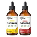 Selvagem e orgânica Yohimbe Tintura 4 fl oz & Ginseng Tintura 4 fl oz