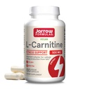 Jarrow Fórmulas L-Carnitina 500 mg, Suplemento dietético, Suporte para Produção de Energia Celular, 100 Cápsulas Veggie, Fornecimento de 100 dias