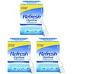 Refresque gotas lubrificantes Optive para olhos sensíveis, 60 frascos, sem conservantes - Tamanho de grande valor (Pacote de 3)- (180 frascos)
