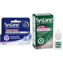 Systane Noite Lubrificante Olho Pomada 3,5g Tubo & Ultra Lubrificante Colírio gotas, 0,14 Fl Oz (Pacote de 1)