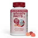 SmartyPants Kids Gummies Multivitamin: Ómega 3 Óleo de peixe (EPA/DHA), Vitamina D3, C, Vitamina B12, B6, A, K & Zinco para apoio imunológico, Biotina, Uva, Cereja & Berry Flavors, 120 contagem (30 fornecimento dia)
