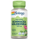 SOLARAY Echinacea Root & Goldenseal Root Supplement - 500 mg por serviço, Não-GMO, Vegan & Lab verificado - 100 Count VegCaps