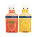 Alimentos Transcend Morango + Geles de laranja (1,1 oz, pacote de 10) Gel de carboidratos de ação rápida Morango e sabor laranja – Cafeína grátis, sem glúten