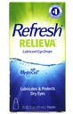 Refresque Relieva Lubrificantes gotas de olho, lubrifica e protege os olhos secos, 0.33 FL OZ