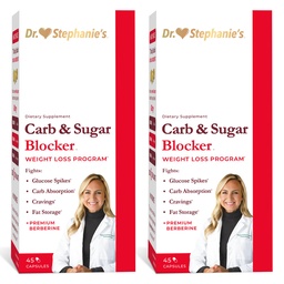 Dr. Stephanie's Mealtime Carb & Sugar Blocker - reduzir os carboidratos e açúcares digeridos, estimulante-livre (2 pacote)