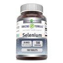 Fórmulas surpreendentes Selenium 50 Mcg por serviço Suplemento 180 Comprimidos