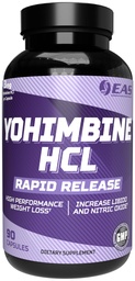 EAS Yohimbine HCL - Perda de Peso Melhorado e Desempenho Atlético - Tecnologia de Libertação Rápida - Gluten Free, Non GMO, Vegetarian Friendly - 90 Cápsulas