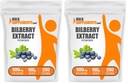 BulkSupplements.com Bilberry Extract Powder - Bilberry Extract Supplement, Herbal Supplement - Vegan & Glulten Free, 500mg per Serving, 100g (3.5 oz) (Pack of 2)