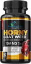 Horny Goat Weed extra força w. Maca, L-Arginina, Ginseng, Boost Performance, Stamina, Energia, Não-GMO, 60 cápsulas