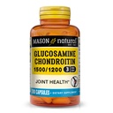 MASÃO NATURAL Glucosamina Condroitina 1500/1200 com vitamina C, Suporta Saúde Conjunta para Flexibilidade Normal e Mobilidade*, 280 Cápsulas, Fornecimento de 3 Mês