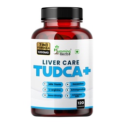 Humming Herbs TUDCA Suplemento 7in1 Complexo com Cardo de Leite, L-Arginina, Ashwagandha, Dandelion, Astragalus Raiz 120 Cápsulas