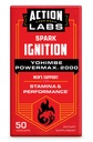 Laboratório de ação Yohimbe PowerMax 2000, Suporte masculino para resistência e desempenho, Yohimbe, Magnésio, Cálcio, Fósforo, 50 Cápsulas, 25 Servidores