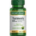 Cápsulas Turméricas Bounty da Natureza, Suplemento de ervas com antioxidantes à base de plantas, 450 Mg, 60 Ct