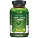 Irwin Naturals Aloe & Triphala Ativo Cleanse + Probióticos - 60 líquidos Softgels - Natural Digestive Support - gentil, eficaz Detox + Eliminação 2-Parte Colon Care - Nourish + Balance