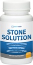 Cápsulas de Solução de Pedra - Dissolver Natural, Suporte de Pedra do Rim e limpador de Rim, 60 Servings + Bio Fibra, Desintoxicação de Limpeza do Rim e Reparação - Retornativo Suporte de Rim e Suplemento de Rim, 2.5LBS