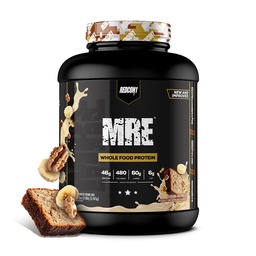 REDCON1 MRE todo o alimento proteína em pó, banana Nut Bread - substituição de refeições feitas com animais e plantas fontes de proteínas baseadas, nutriente e caloria Dense, 0g açúcar adicionado (24 Servões)