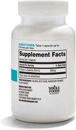365 by Whole Foods Market, N-Acetil L-Cysteine 500 MG, 100 Contagem (Pacote de 2)