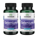 Swanson Selenium (L-Selenometionina) - Suplemento de ervas que promove saúde do coração e próstata - Pode apoiar sistema imunológico e saúde da tireóide - (300 cápsulas, 100mcg cada) (2 pacote)